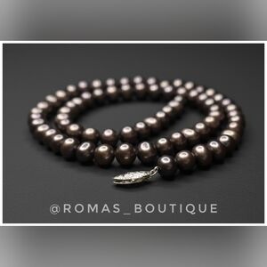 Real Pearl Necklace with 10k Gold clasp